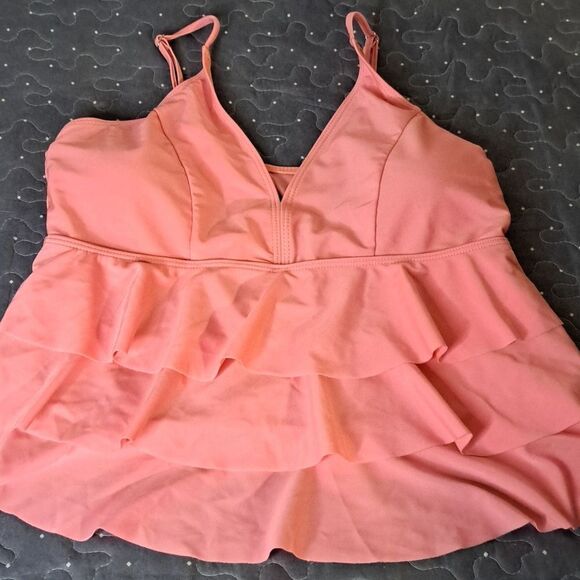 Tankini swim ruffle swim top size large - Picture 1 of 4